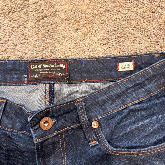 Cult of Individuality Indigo Boot Cut Jeans Vixen Low-rise Y2K - Picture 5 of 8